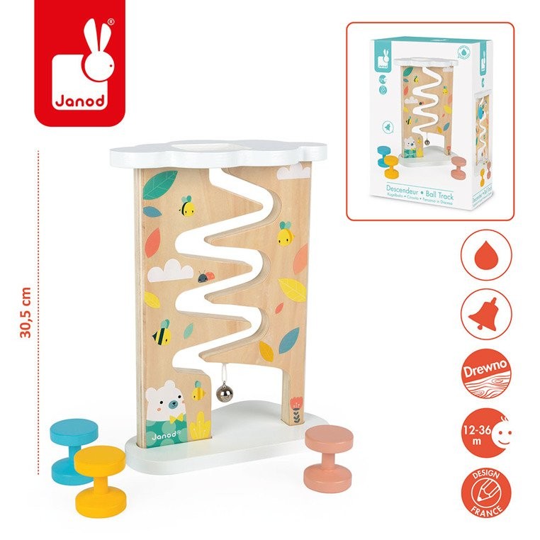 Janod Tor zjeżdżalnia z dzwoneczkiem Pure 12m+