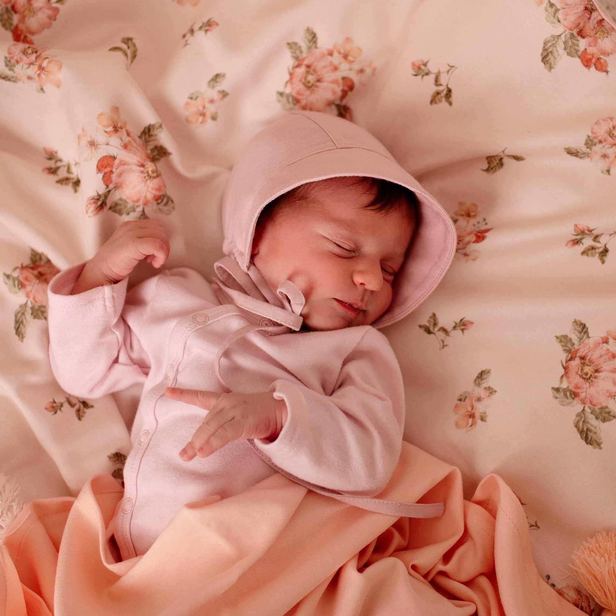 Samiboo Bonetka Bambusowa 3-6M Beżowa Oeko-tex