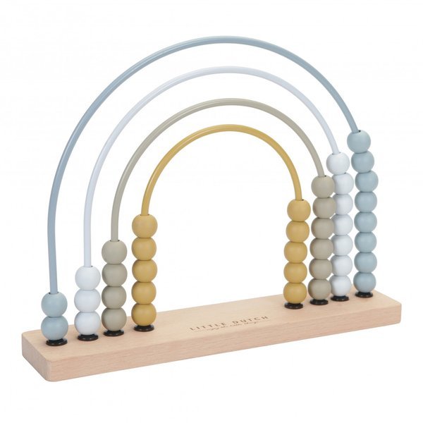 Little Dutch Liczydło Tęczowe Błękitne 1+