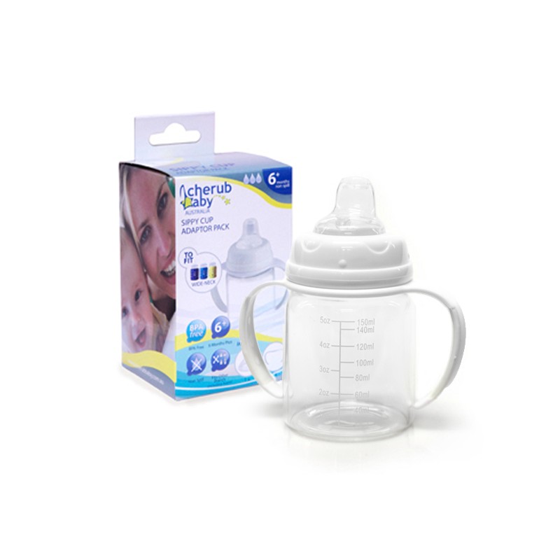 Cherub Baby Niekapek z uchwytem do butelek 6m+