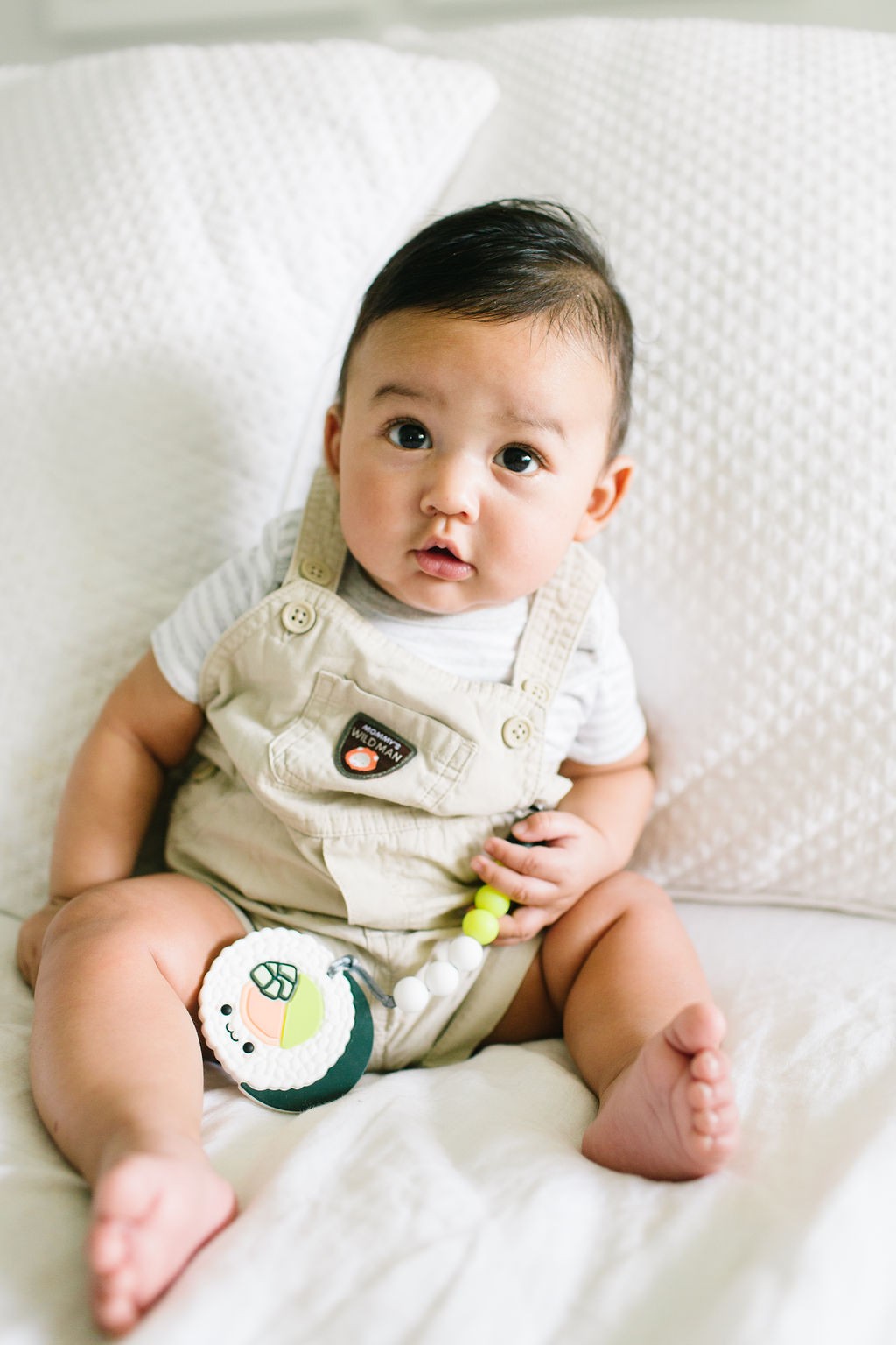 LouLou Lollipop, gryzak silikonowy z zawieszką Sushi Roll