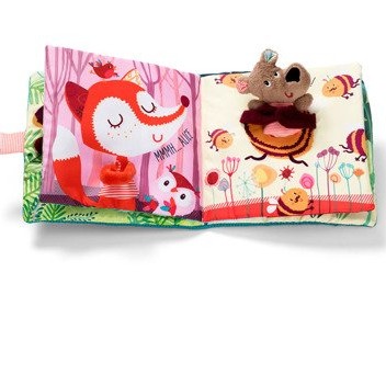 Lilliputiens Książeczka Buziaki dla Cezara z Pacynką 12m+