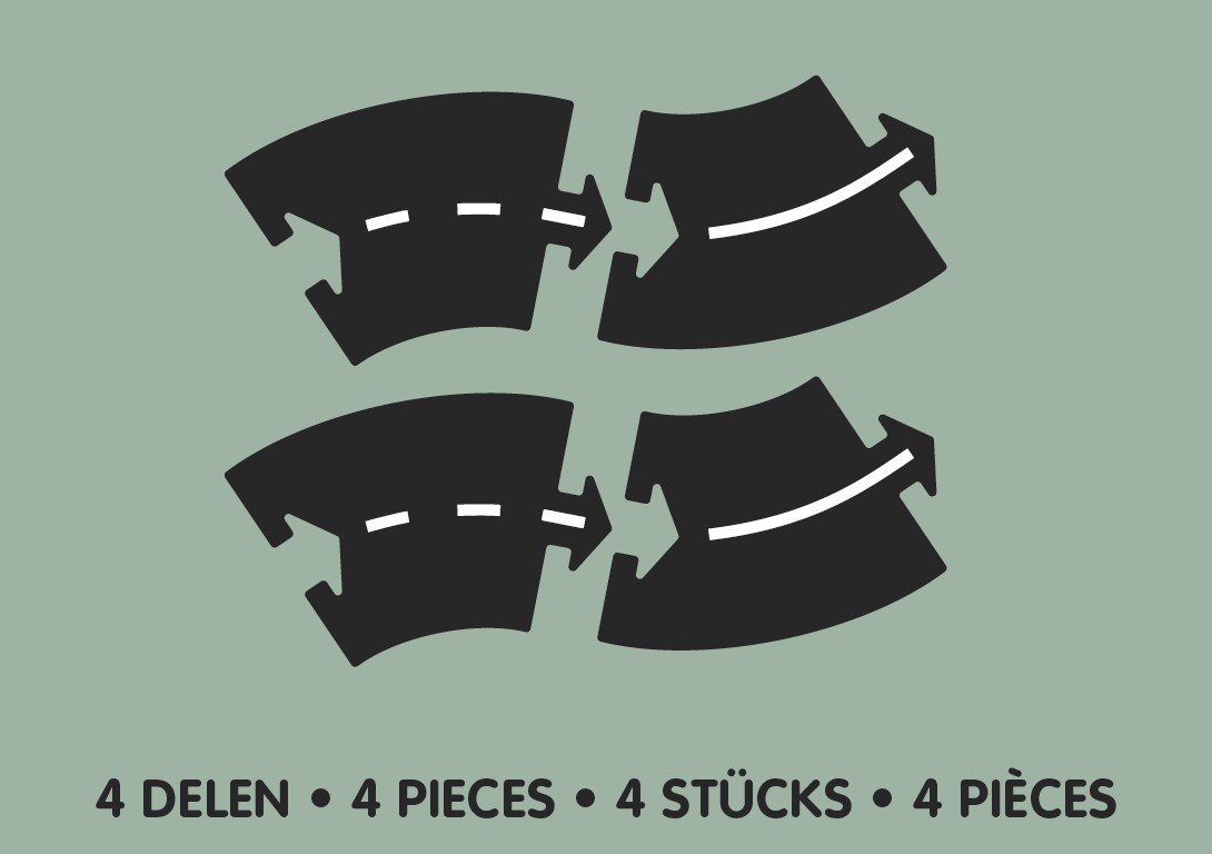 Waytoplay Zakręty 4 el. - Tor Samochodowy 3+