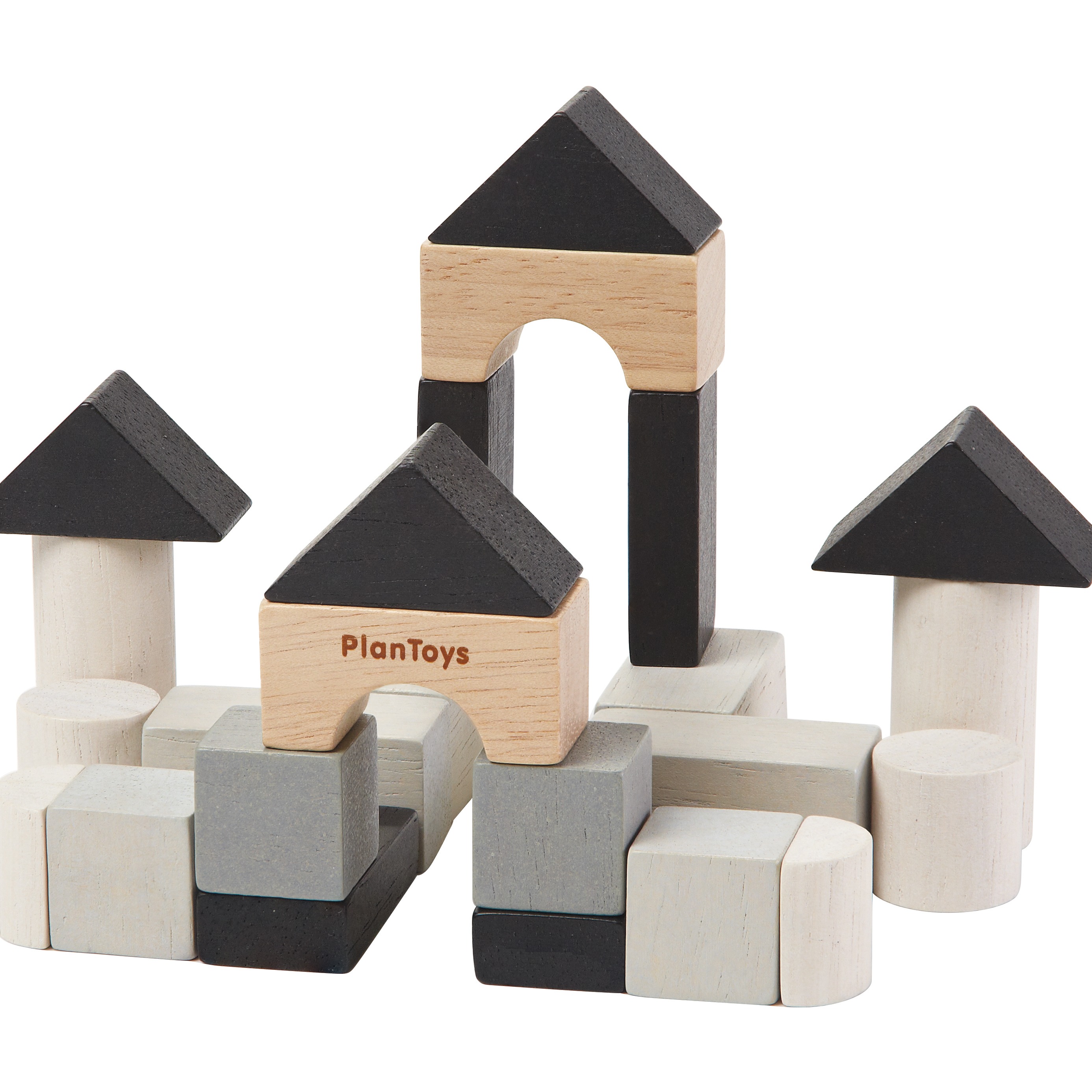 Plan Toys Klocki Drewniane 24el. Edukacyjne