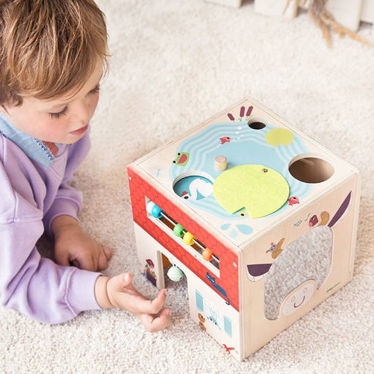 Lilliputiens Kostka Wielofunkcyjna Farma 12m+