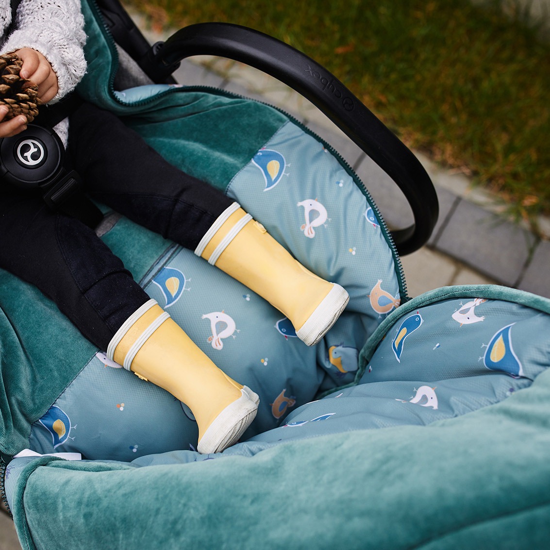 Śpiwór zimowy Pink No More Crazy Birds 6-24m