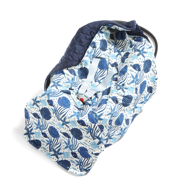 La Millou Otulacz do fotelika Santorini Velvet Royal Navy