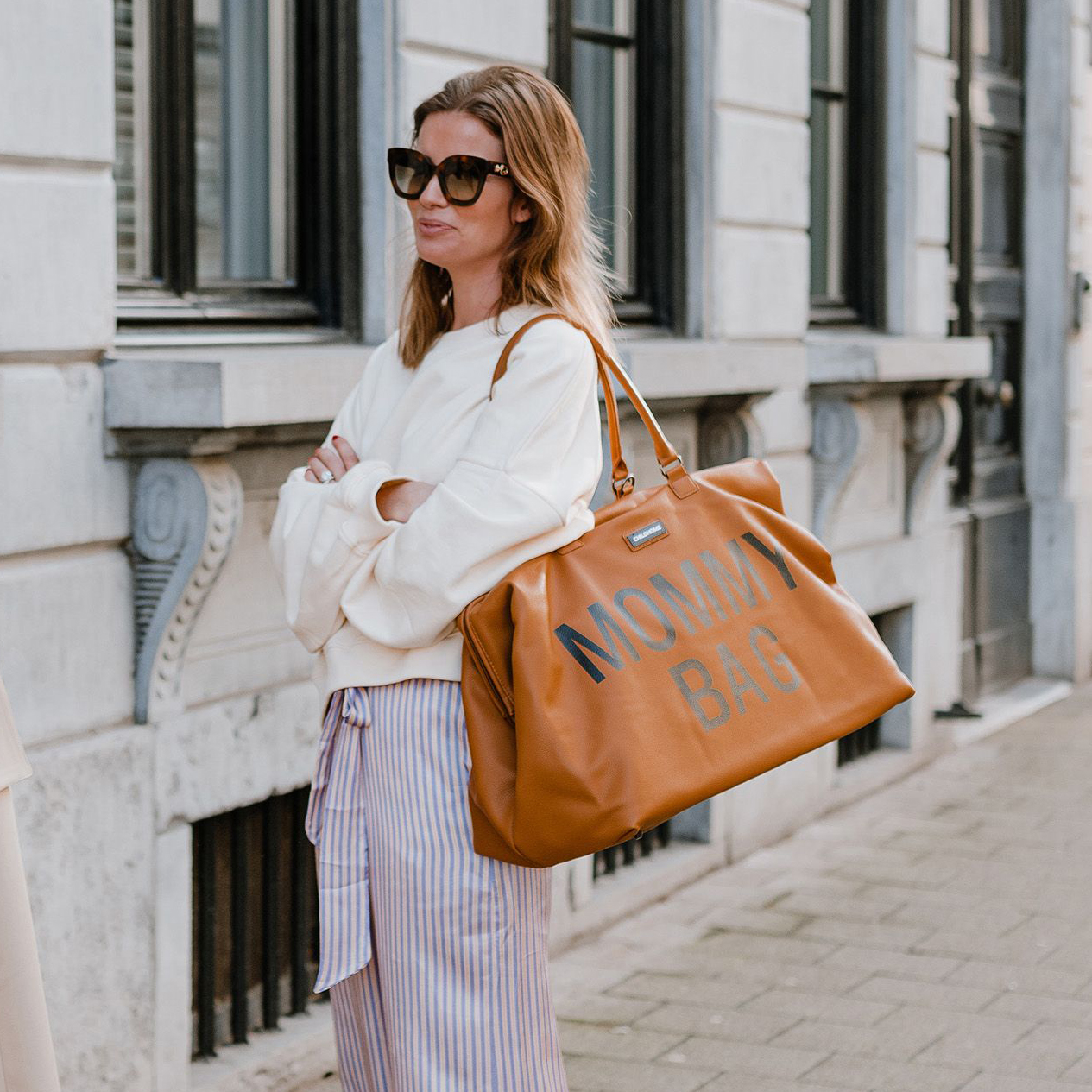 Childhome Torba Mommy Bag Brązowa - Funkcjonalna dla Mamy