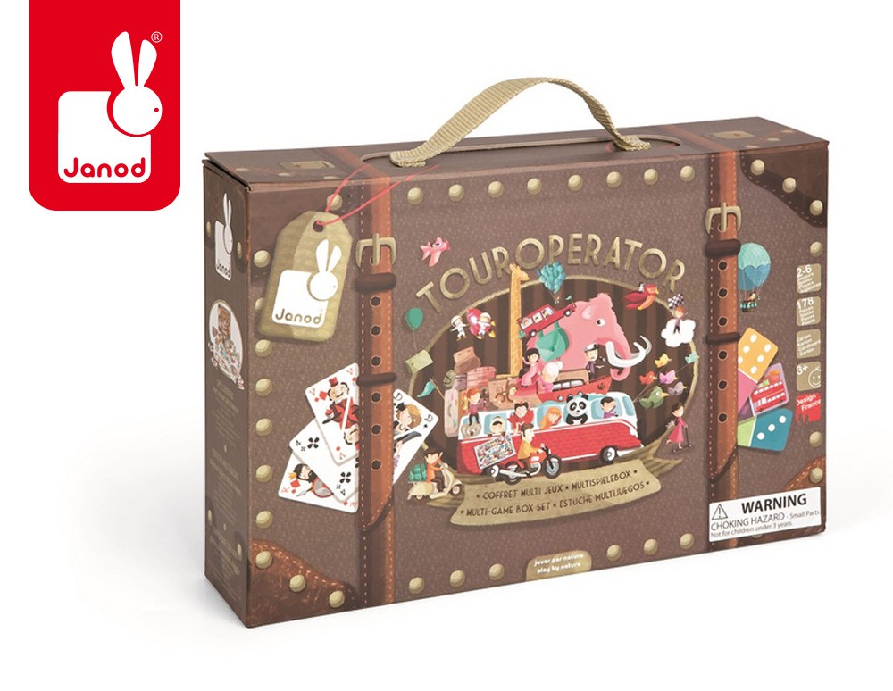 Janod Zestaw Gier Touroperator 6w1 5+
