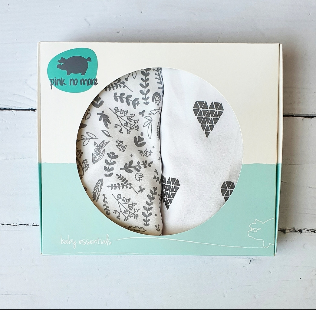 Prześcieradła do gondoli Pink No More BOTANIC & HEARTS 2 szt.