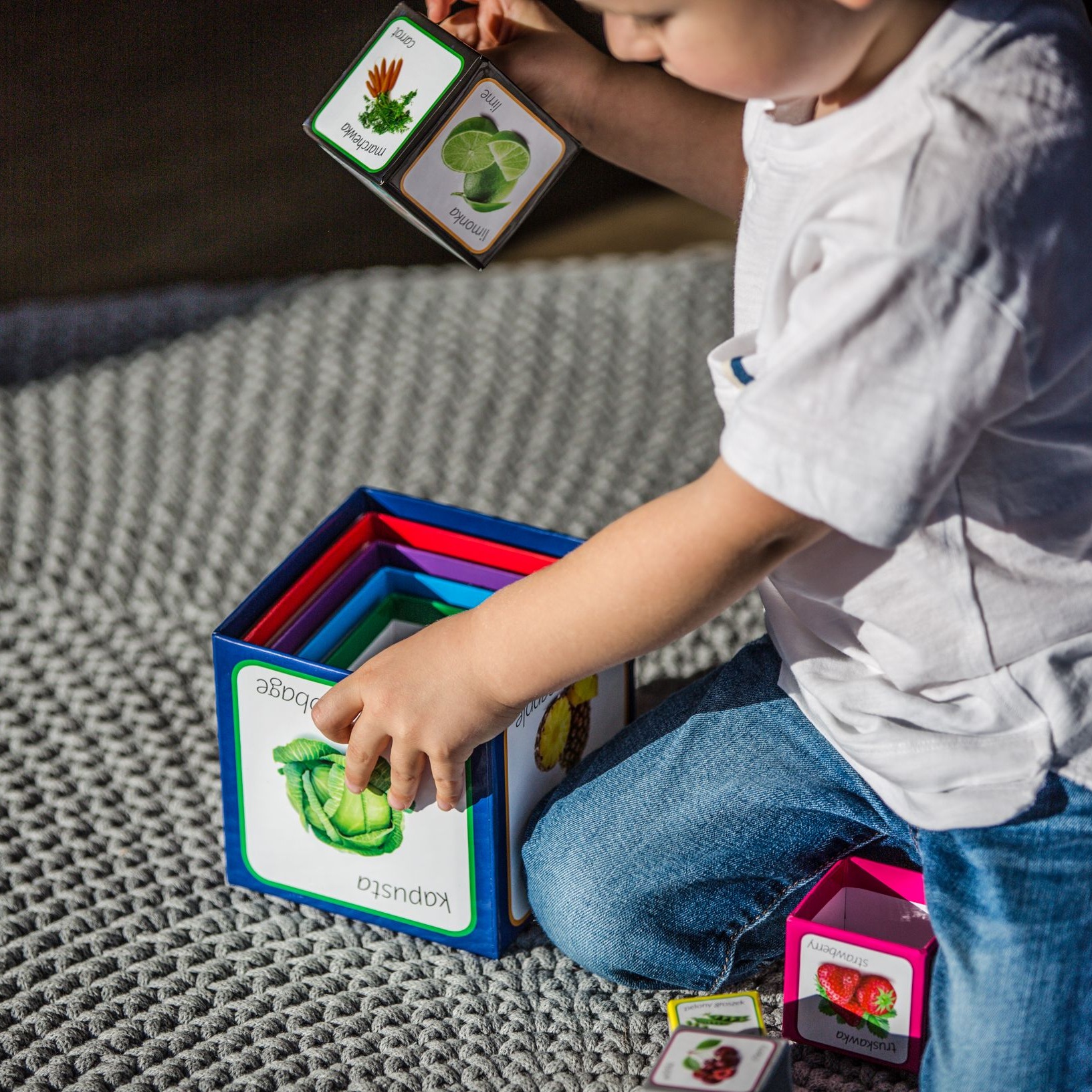 Piramida Zabaw Owoce i Warzywa 12el 1+