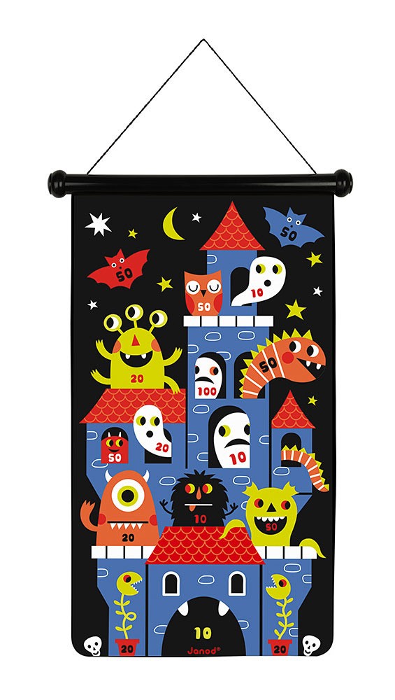 Janod Magnetyczna gra w rzutki Potwory 3+