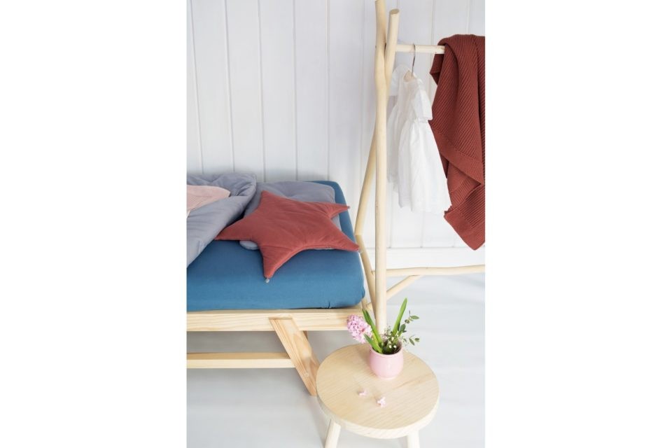 Poofi Prześcieradło Organic Denim 70x140 cm