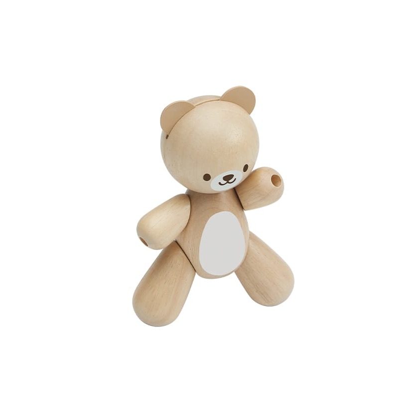 Plan Toys Drewniany Miś Edukacyjny 1+