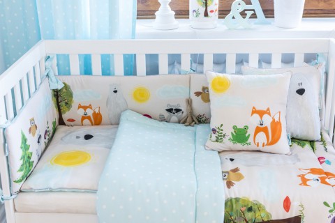 POŚCIEL DZIECIĘCA 100 x 135 PRZYJACIELE Z LASU