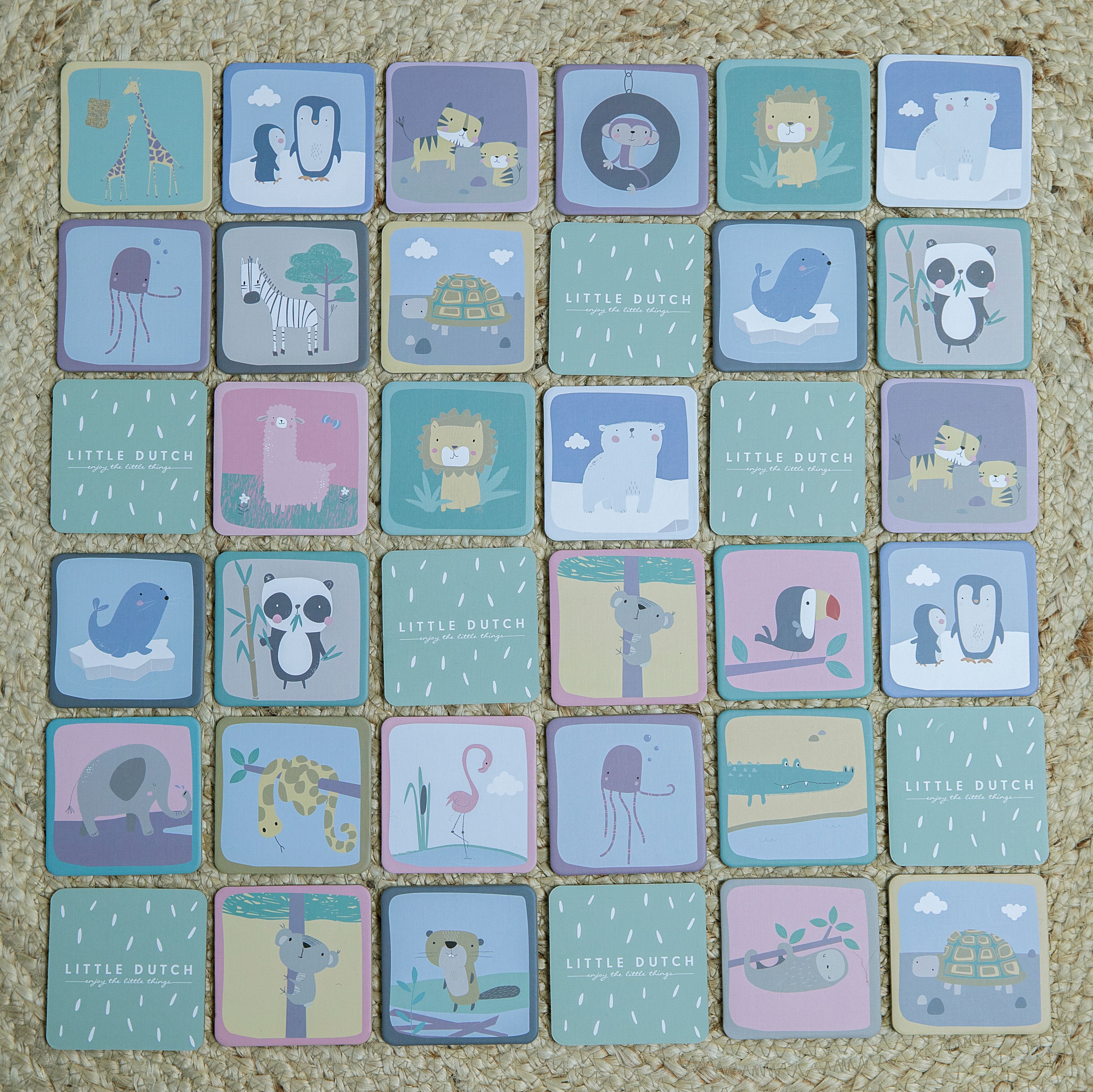 Little Dutch Memory Zoo Gra Pamięciowa 3+