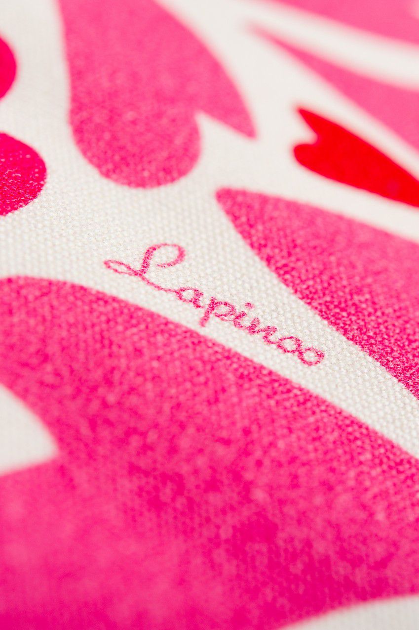 Lapinoo Kocyk w serca Bambusowy 100x80cm