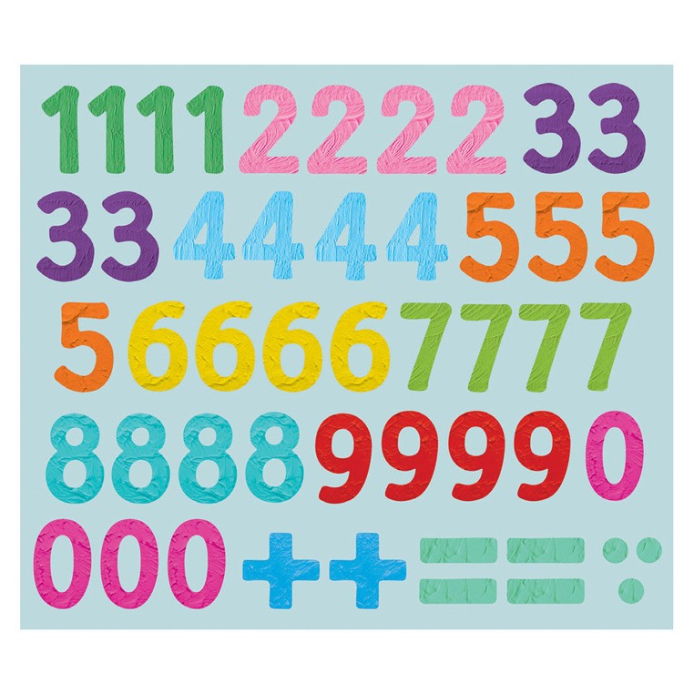 Mudpuppy Naklejka Magnetyczna Tablica Kredowa 123 3+