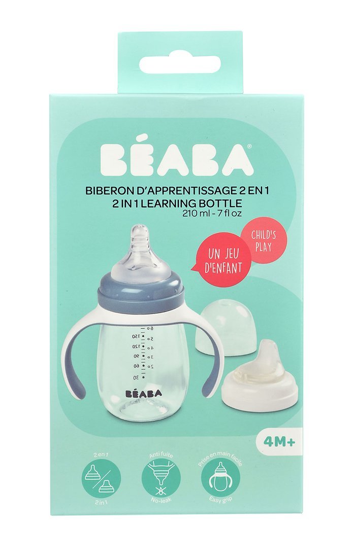 Beaba Butelka Treningowa 2w1 Tritan 210ml Windy Blue