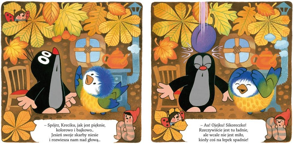 Bajka, "Krecik i śliwki" Małgorzata Strzałkowska