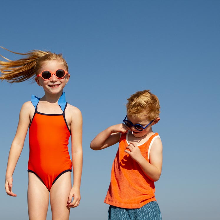 Ki ET LA, Okulary przeciwsłoneczne Rozz 1-2 Fluo Orange