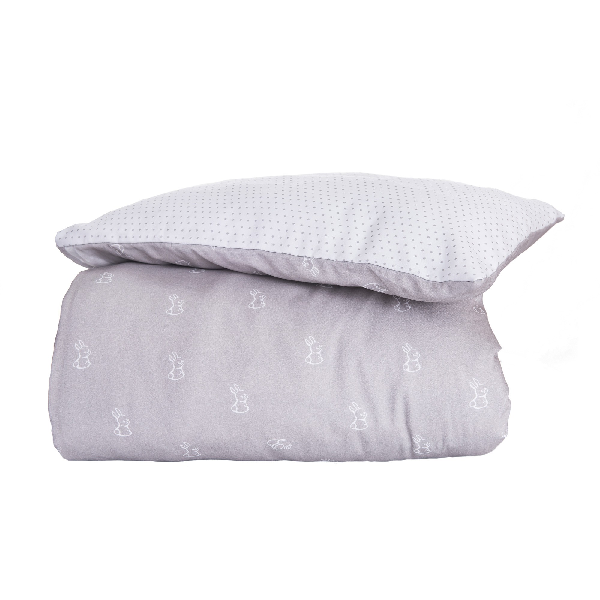 Pościel dziecięca Białe Króliczki 100x135 | 1+