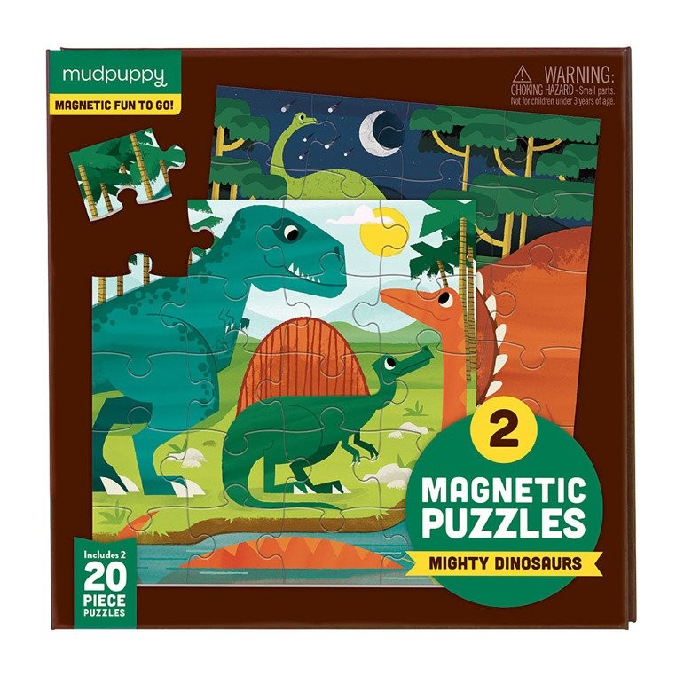 Mudpuppy Puzzle Magnetyczne Dinozaury 40el 4+
