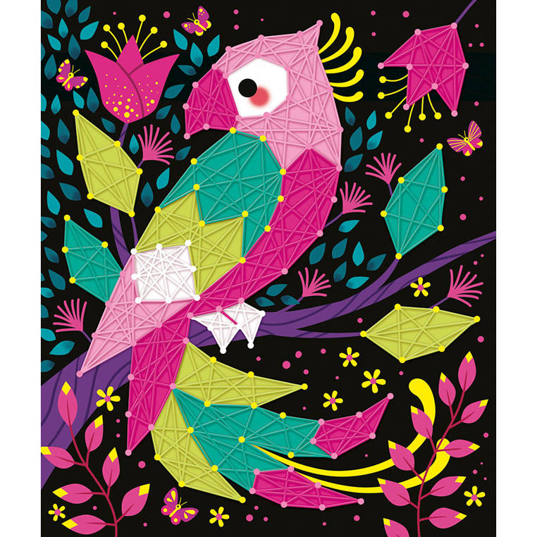 Janod Zestaw Kreatywny String Art Zwierzęta 8+