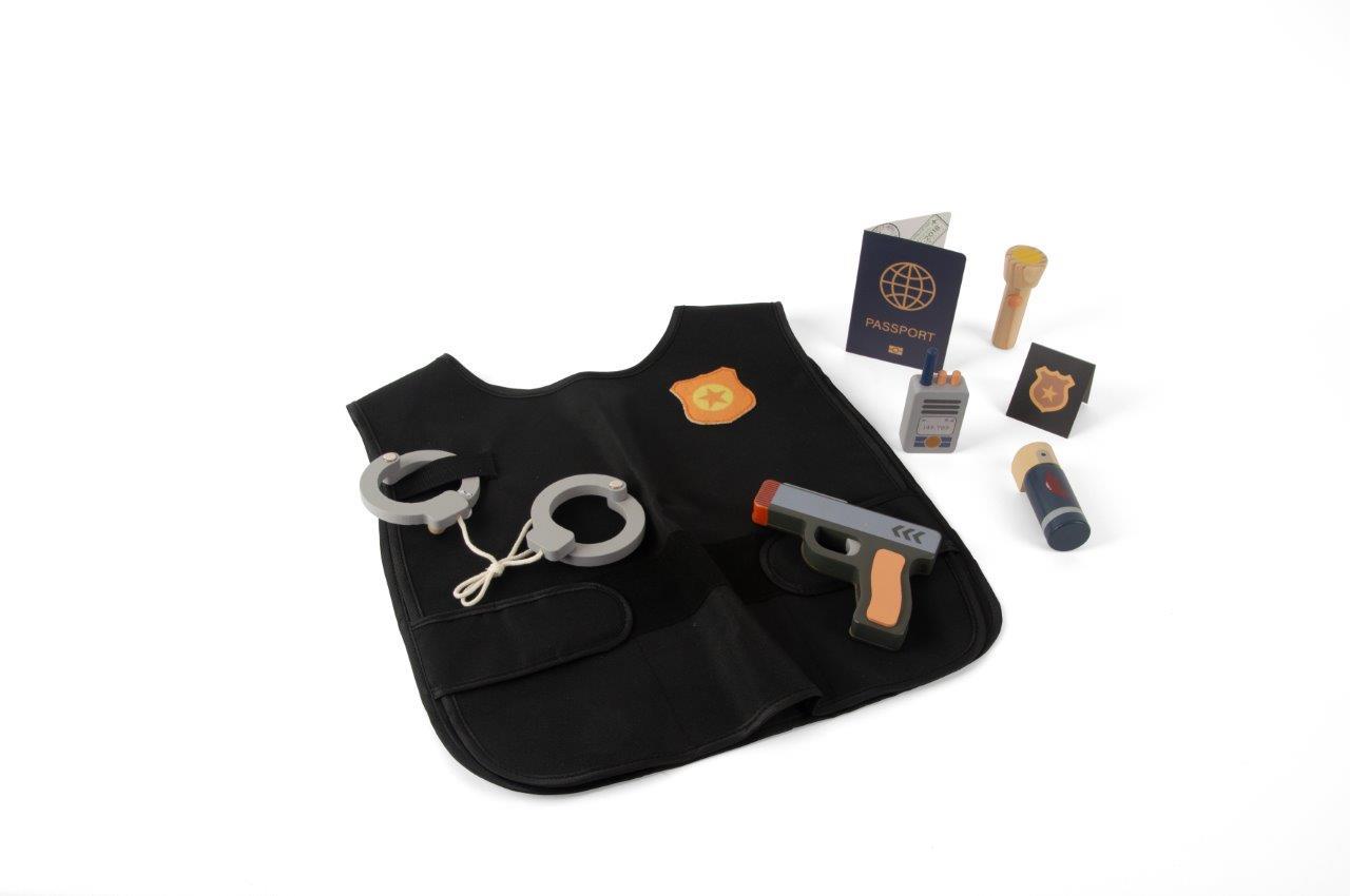 Dantoy Zestaw Mały Policjant Drewniane Akcesoria 3+