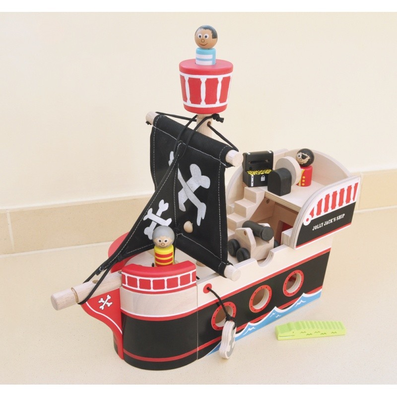 Indigo Jamm Drewniany statek piracki Jolliego Jacka 1+