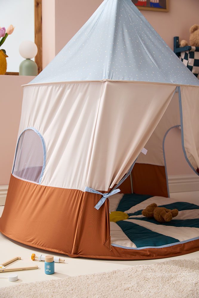 Kid's Concept Namiot do Zabawy Circus Niebieski Tipi 115x115x120