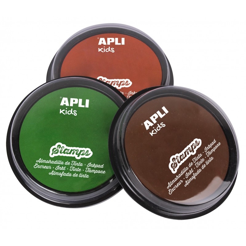 Apli Kids Zestaw Tuszy Zielony/Pomarańczowy/Brązowy 18m+