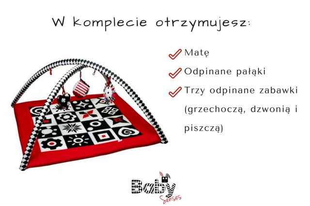 Baby Senses Mata Edukacyjna Kontrastowa 0+ | Baby Senses