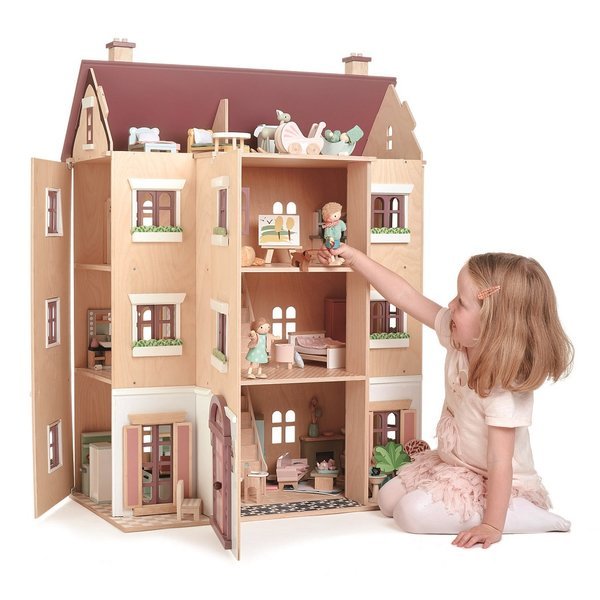 Tender Leaf Toys Czteropiętrowy Domek dla Lalek 3+