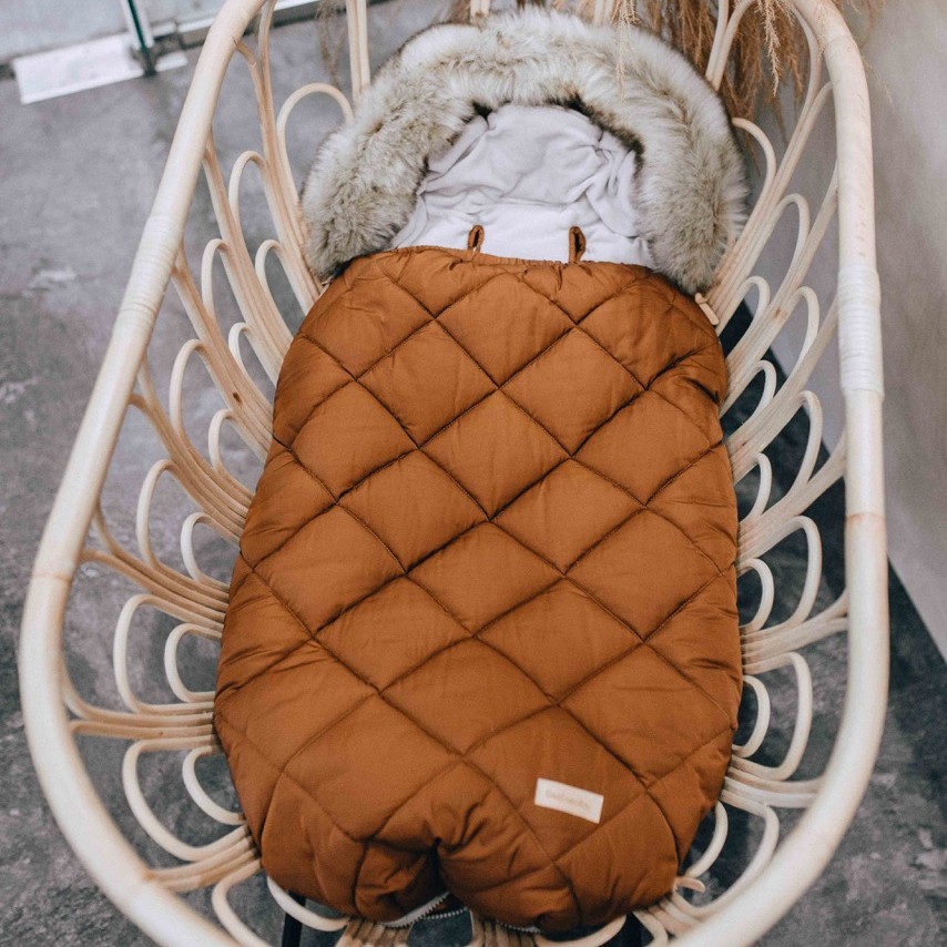 Śpiworek do wózka Beztroska L cynamonowy 110cm