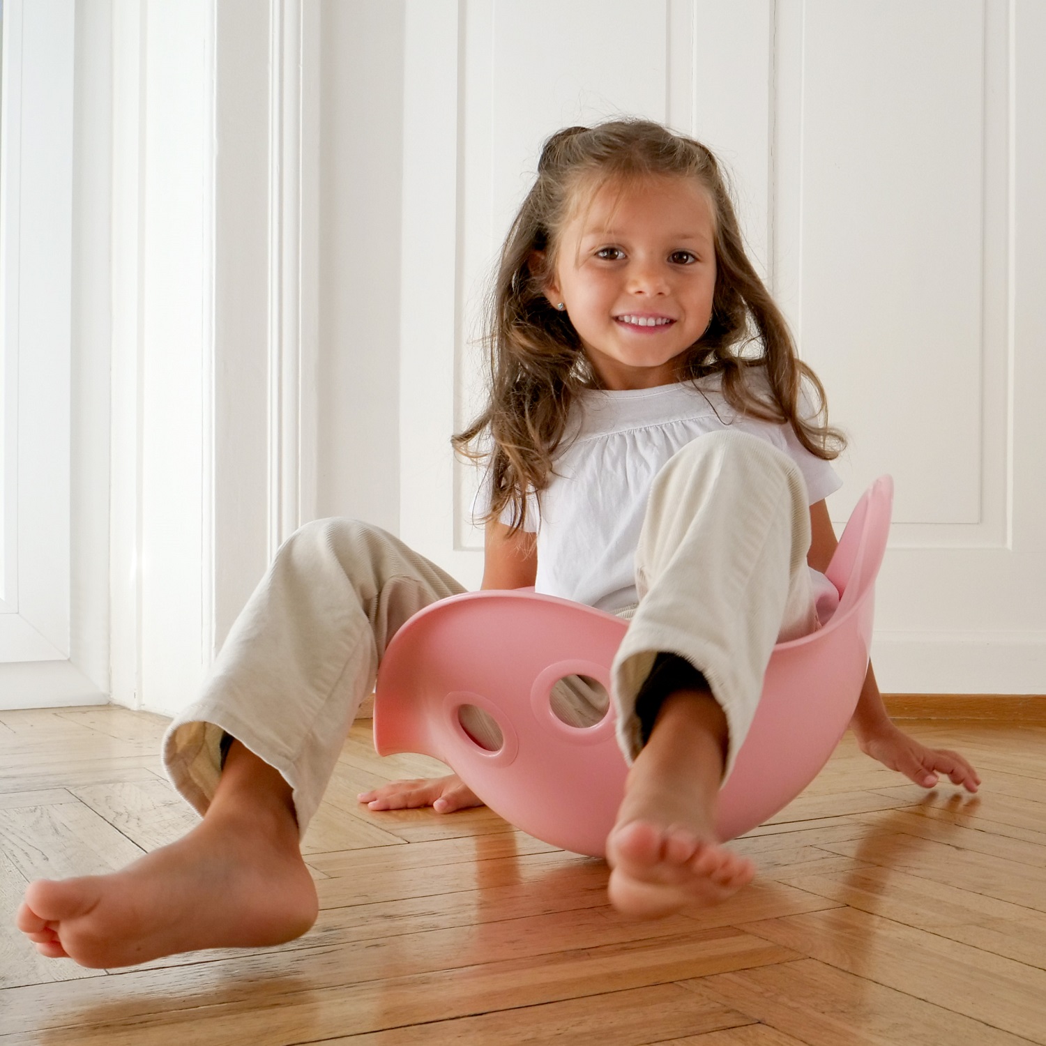 Moluk Muszelka Bilibo Pastel Pudrowy Róż 2+ | Zabawka Plażowa