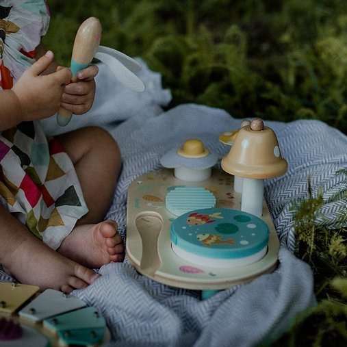 Janod Drewniany Muzyczny Ministolik Pure 1+