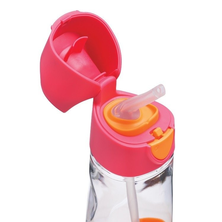 B.Box Bidon ze słomką 450 ml - Strawberry Shake 9m+