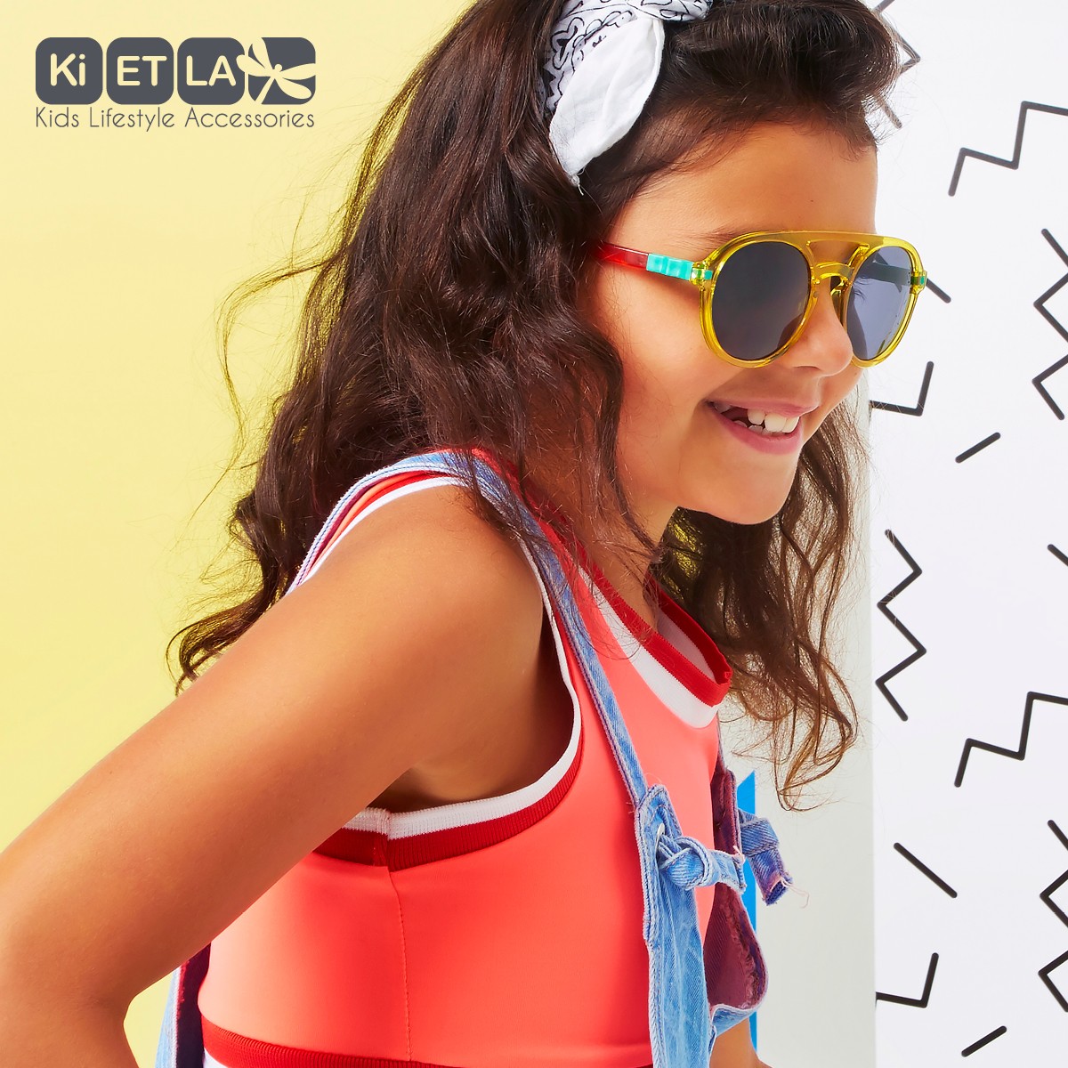 Ki ET LA Okulary Przeciwsłoneczne CraZyg-Zag SUN 6-9 lat
