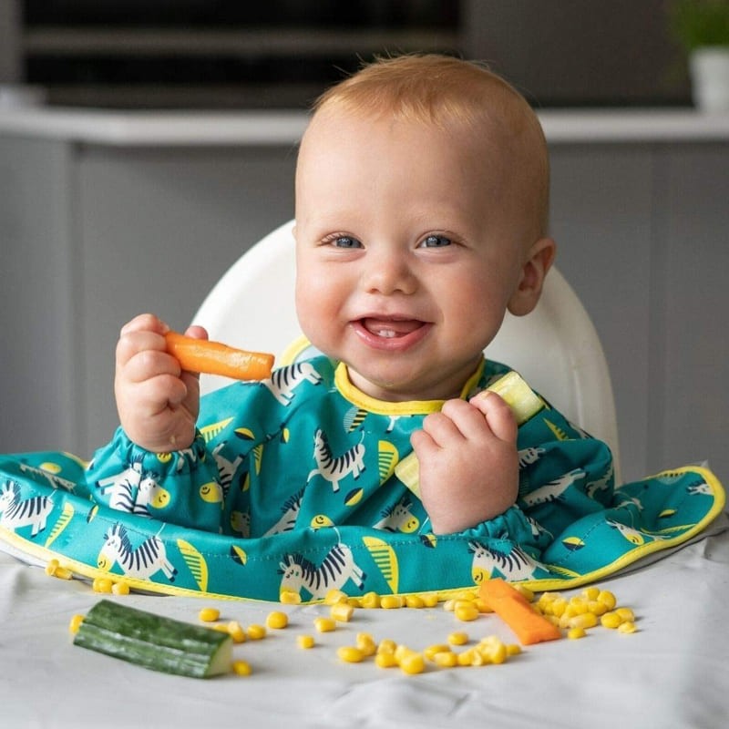 Tidy Tot Śliniak Fartuszkowy BLW Dancing Zebras 0+