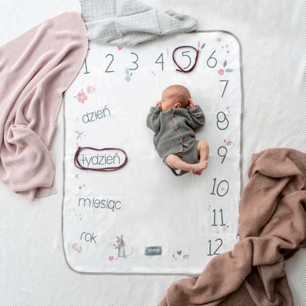 Snap the moment Foto-kocyk rosy white 0+