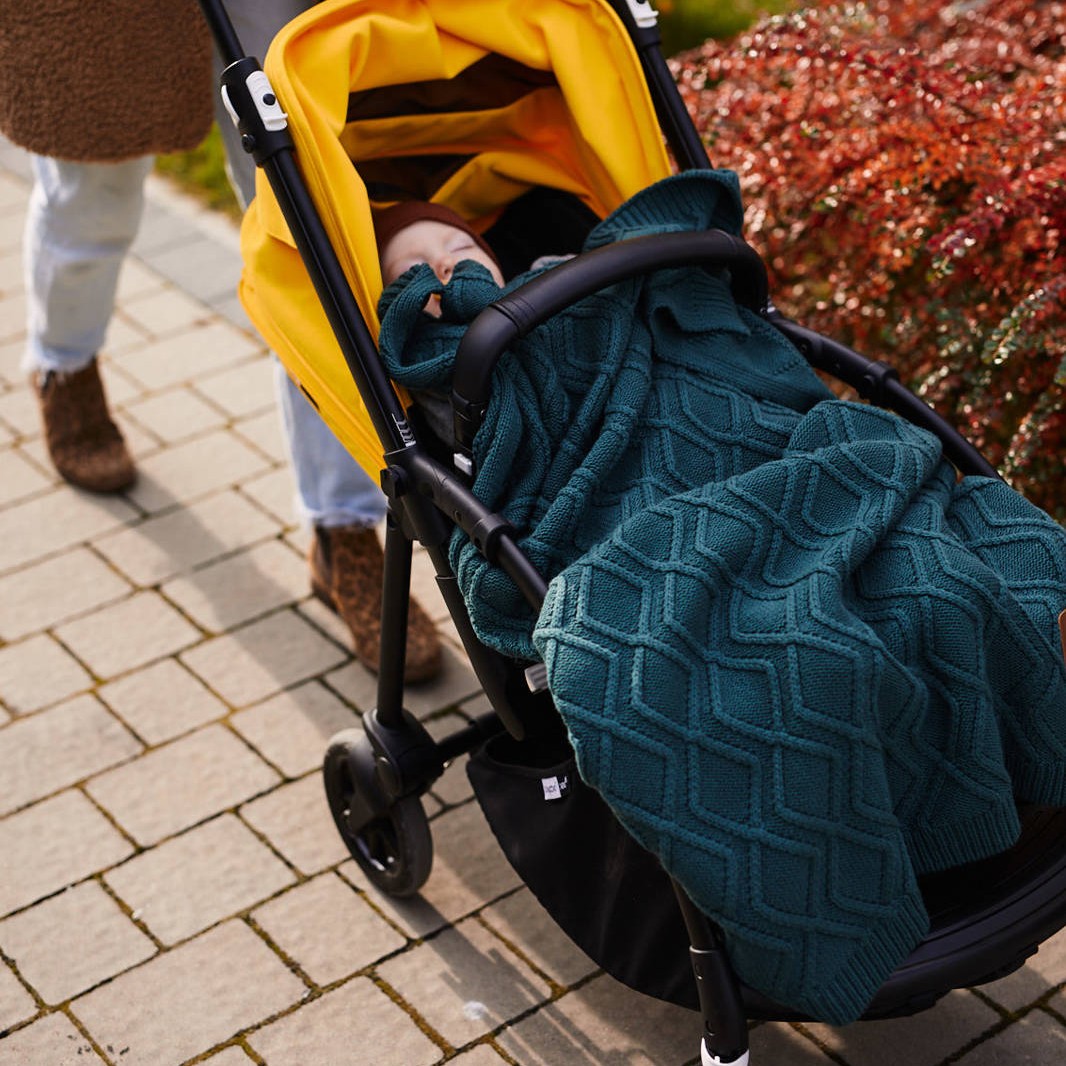 Pink no more Koc z merino Cosy Green 60x80cm