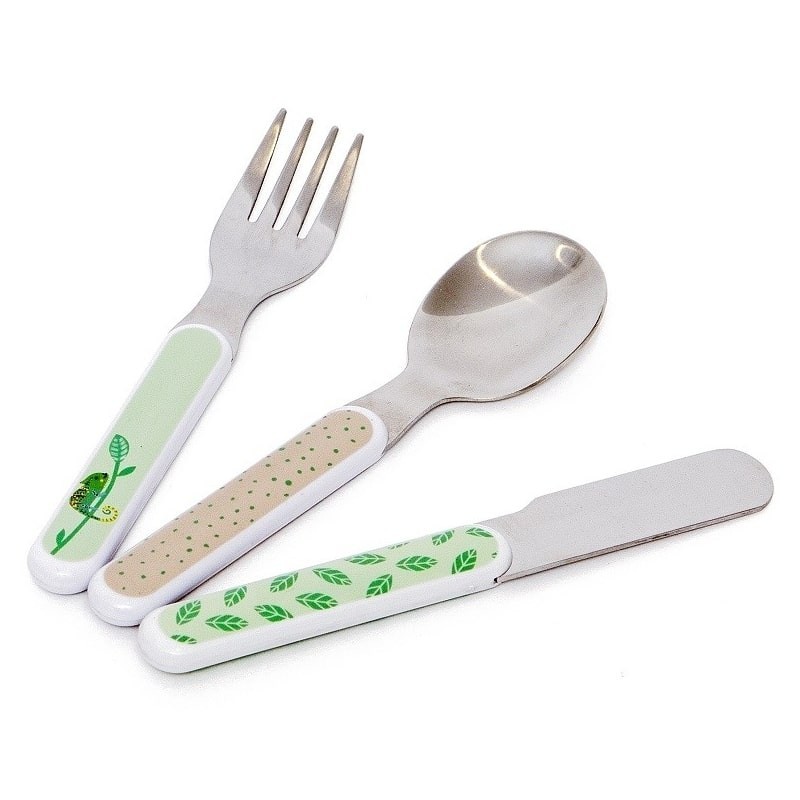 Petit Monkey Sztućce Leniwiec Stal Szlachetna 12m+