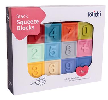 Klocki miękkie 12 elementów dla maluchów