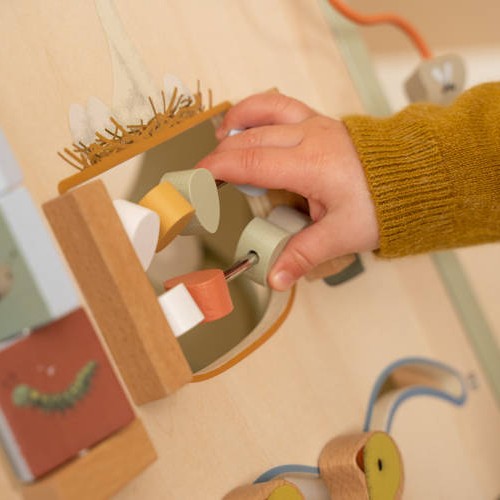 Little Dutch, Drewniany pchacz chodzik edukacyjny Little Goose