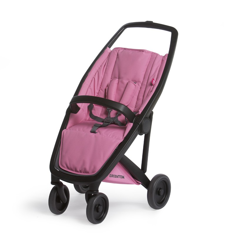 Greentom Wózek Upp Classic Czarny-Różowy od 6m+