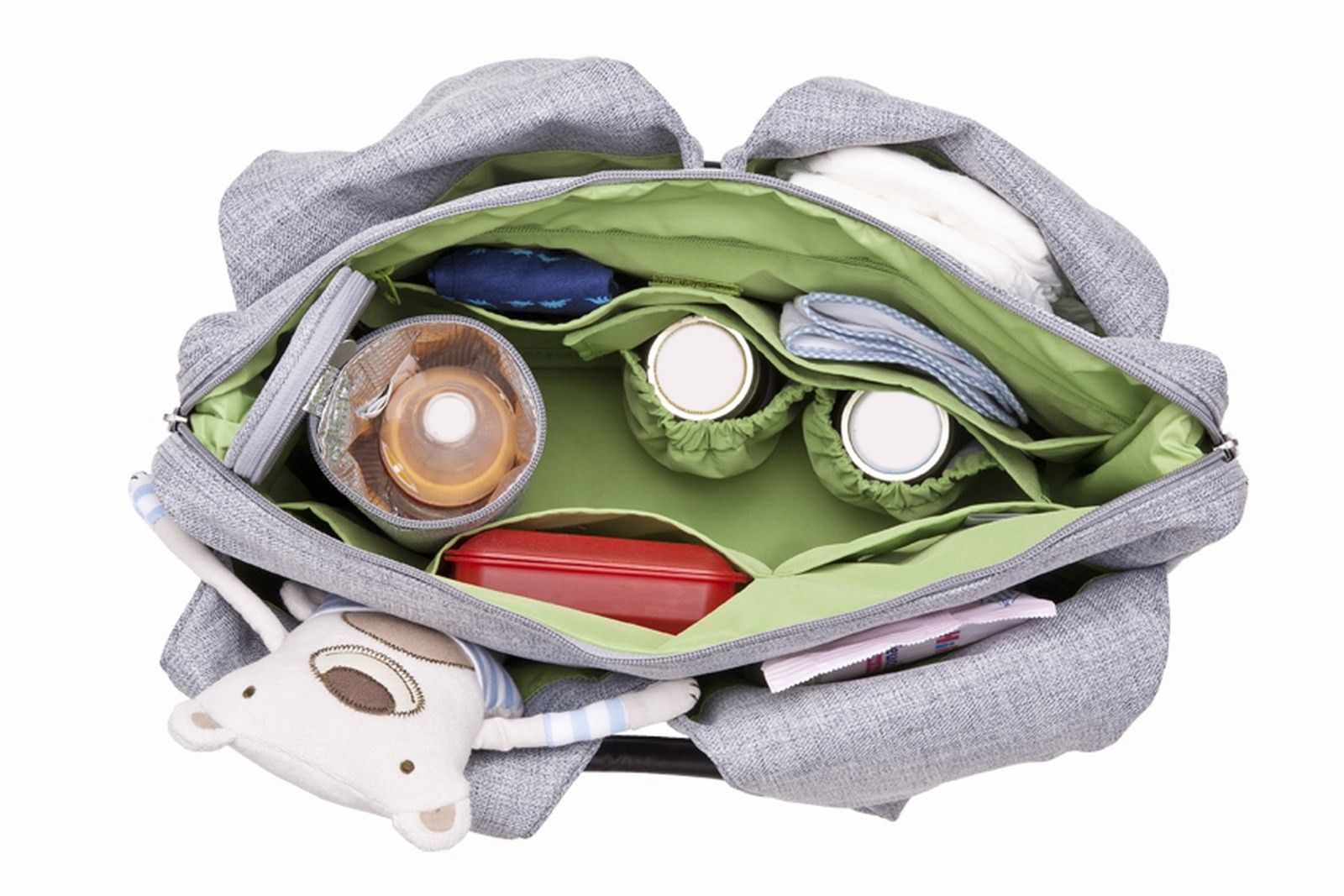 Lassig Torba Green Label Neckline Choco Melange