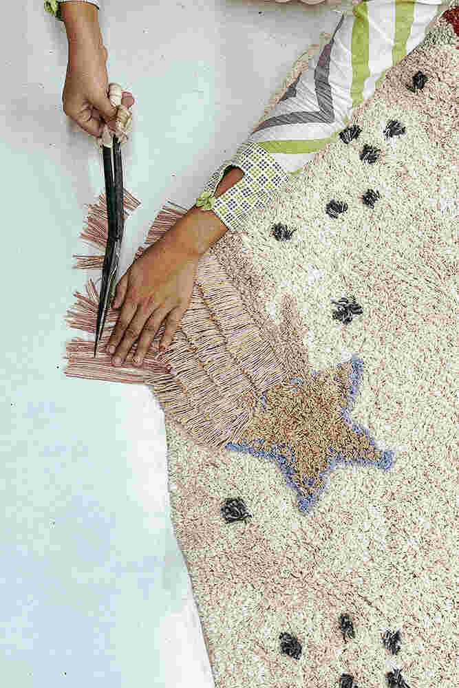 Lorena Canals Dywan bawełniany Interstellar Journey Ø140