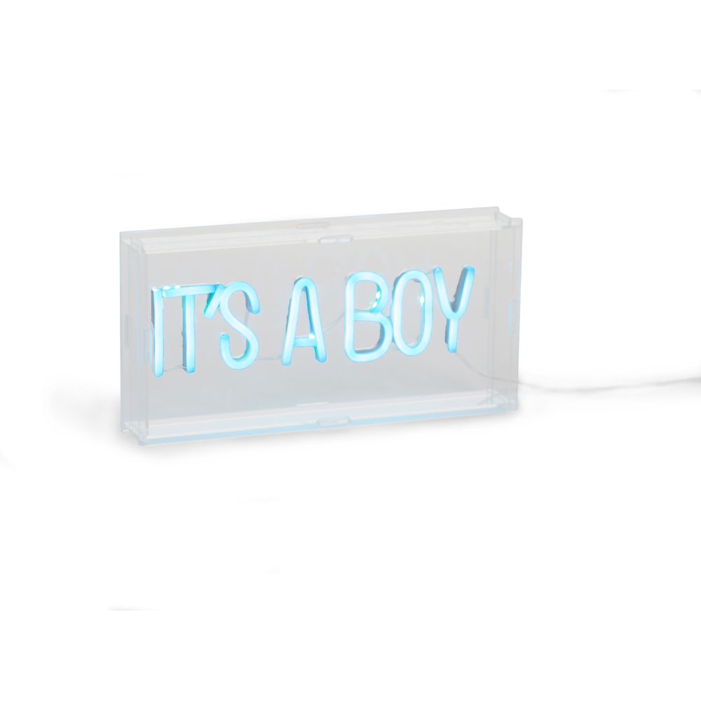 Childhome Lampka Neon "It's A Boy" - Dekoracja Pokoju Dziecięcego