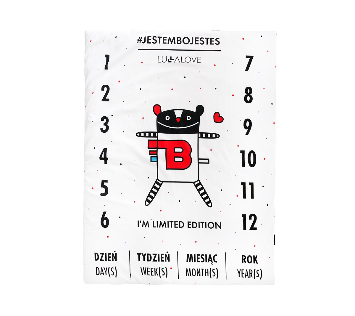 Mata do zdjęć i zabawy Lullalove MRB 95x120cm 0+